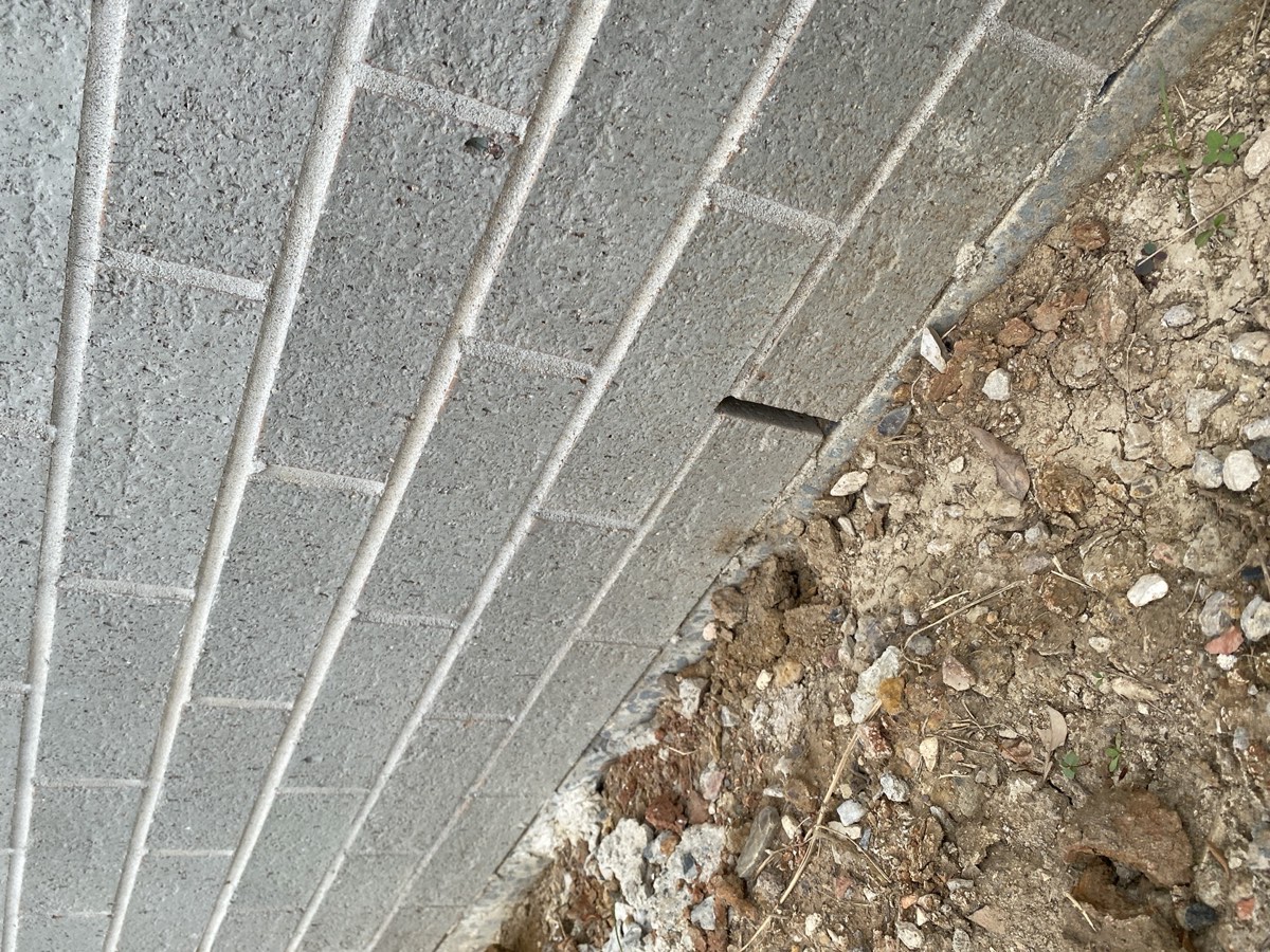 Weep hole height, recorded on a handover inspection in Riverstone